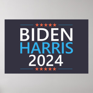 Biden Harris 2024 for President US Election Poster