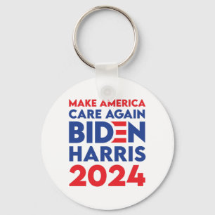 Biden / Harris - 2024 - Make America Care Again Keychain