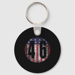 Biden Harris 2024 President American Flag Keychain