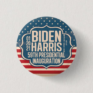 Biden Harris 59th Inauguration Commemorative 1 Inch Round Button