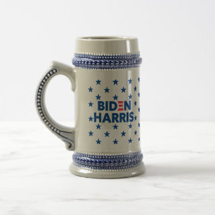 Biden / Harris Blue Stars Pattern Beer Stein