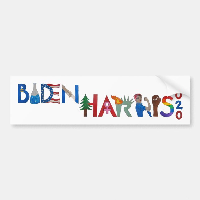 Biden Harris Bumper Sticker (Front)