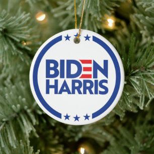 Biden Harris Ceramic Ornament
