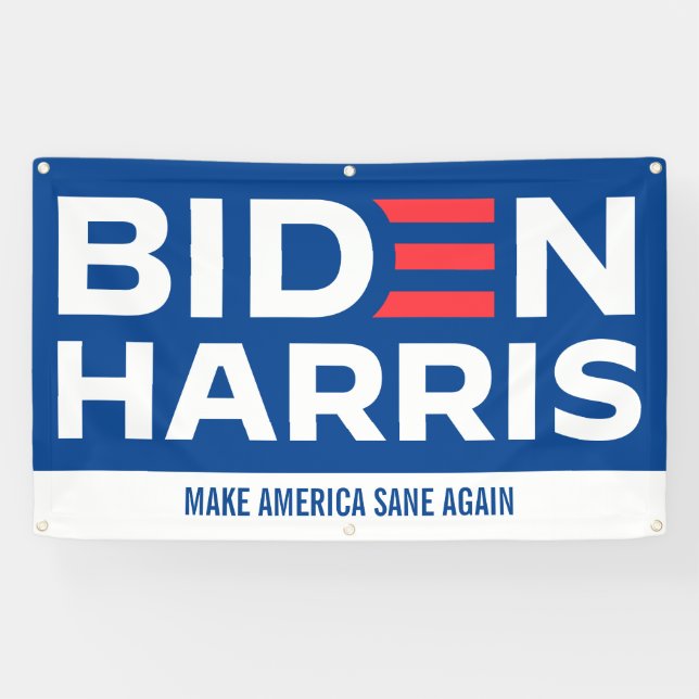 Biden Harris Custom Caption President Election Banner (Horizontal)