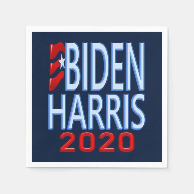 Biden Harris Democratic 2020 Election Party Napkin (Front)
