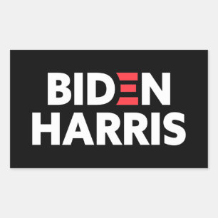 Biden / Harris Election Campaign Black and White Sticker