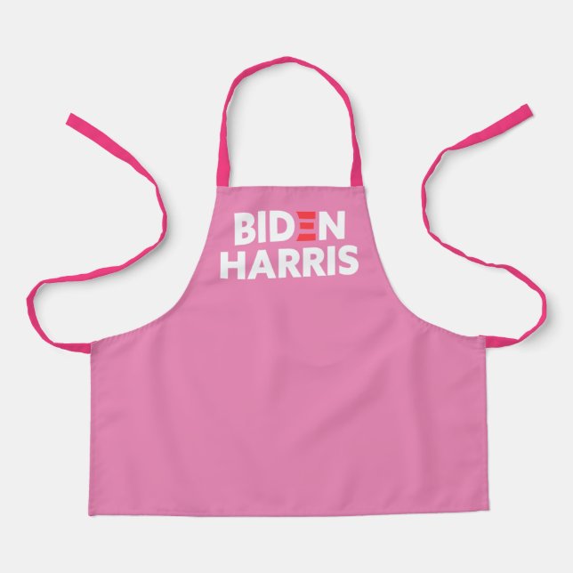Biden Harris Election Support Pink Apron (Front)