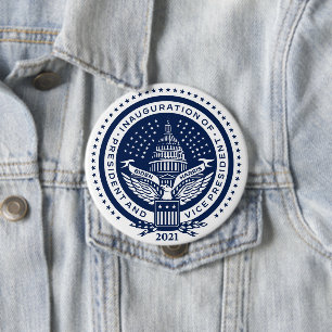 Biden Harris Inaugural Logo Inauguration Day 2021 4 Inch Round Button
