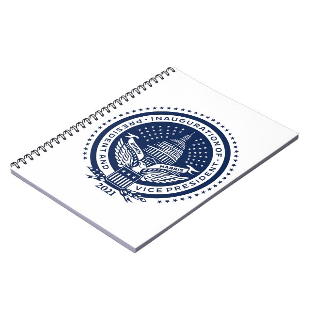Biden Harris Inaugural Logo Inauguration Day 2021 Notebook (Left Side)