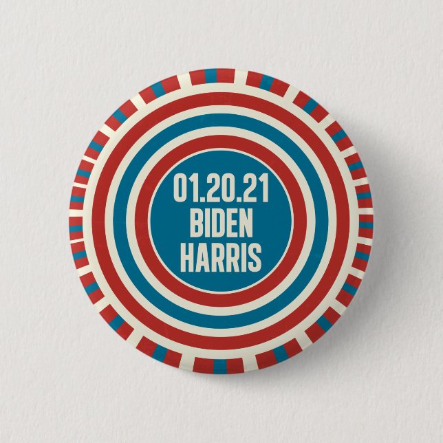 Biden Harris Inauguration Day Celebration 2 Inch Round Button (Front)