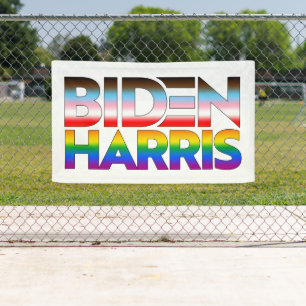 Biden Harris LGBTQ+ Pride Banner