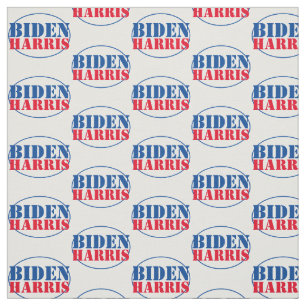 Biden Harris Oval Fabric
