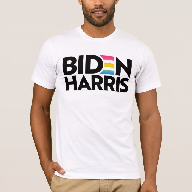 Biden Harris Pansexual Pride T-Shirt (Front)