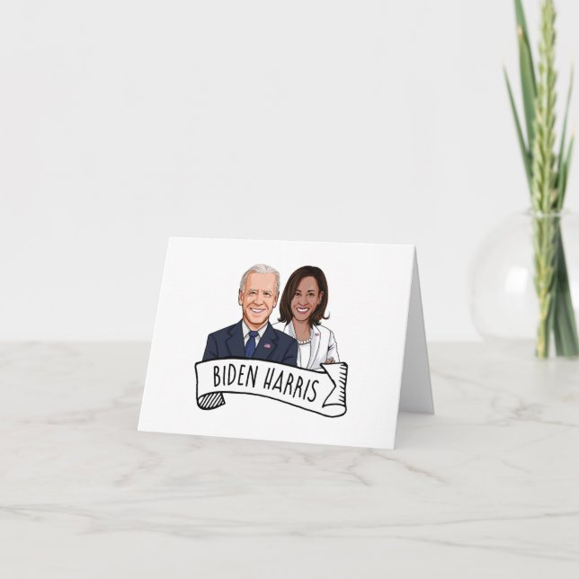 Biden Harris Party  Thank You Card (Front)