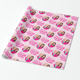 Biden Harris Pink Birthday Wrapping Paper