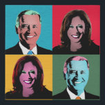 Biden Harris Pop Art Painting Faux Canvas Print<br><div class="desc">Are you Sidin' with Biden Harris? Then Go for Joe! and Kamala! Shop Biden Harris Political Swag at PolitiClothes.com Including: Biden Harris T-shirts, Biden Harris Bumper Stickers, Biden Harris Hoodies, Biden Harris Buttons, Biden Harris Magnets, Biden Harris Mugs, Biden Harris Cards, Biden Harris Signs, Biden Harris Hats, and more Biden...</div>