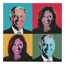 Biden Harris Pop Art Painting