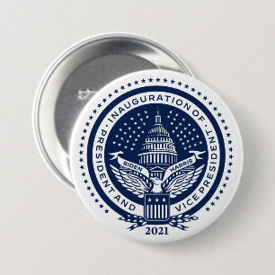 Biden Harris President Inaugural Logo Inauguration 3 Inch Round Button