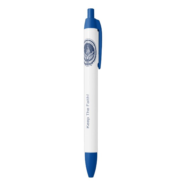 Biden Harris President Inaugural Logo Inauguration Black Ink Pen (Bottom (Vertical))