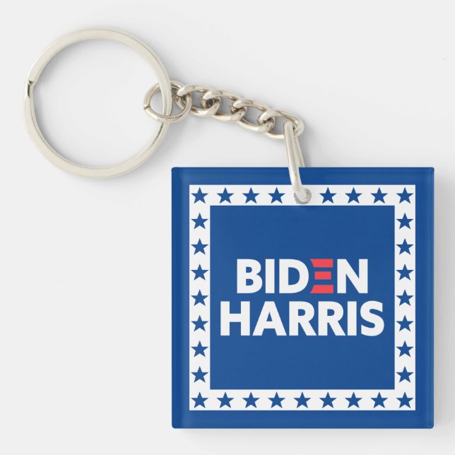 Biden / Harris Stars Frame Blanc Bleu (Devant)