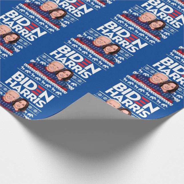 BIDEN HARRIS UGLY SWEATER WRAPPING PAPER (Corner)