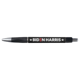 Biden / Harris White Stars Black Pen