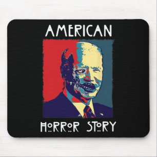 Biden Horror American Zombie Story Halloween Retro Mouse Pad