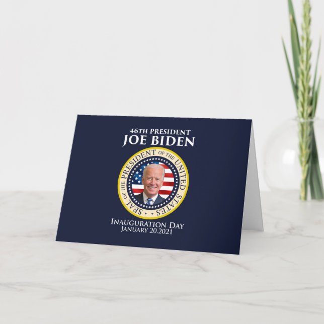 Biden Inauguration day 2021 Folded Greeting Card (Front)