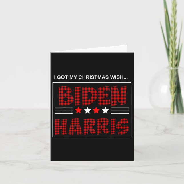 Biden Kamala Harris 2020 Christmas  Card (Front)