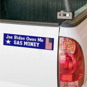 Biden Owes Me Gas Money Bumper Sticker