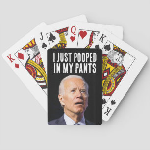 BIDEN POOPED IN PANTS CHRISTMAS  PLAYING CARDS