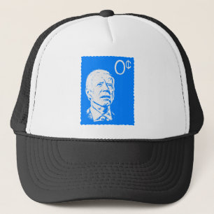Biden Postage Stamp 0 Cents  #USAPatriotGraphics Trucker Hat