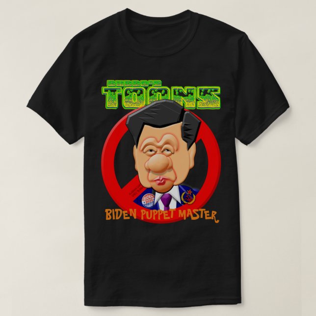 BIDEN PUPPET MASTER - PRESIDENT XI T-Shirt (Design Front)