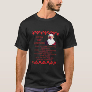 Biden Run Over By Reindeer Carol Song Ugly Christm T-Shirt