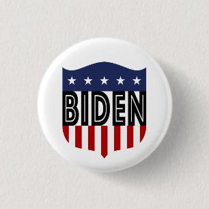 BIDEN stars and stripes 1 Inch Round Button