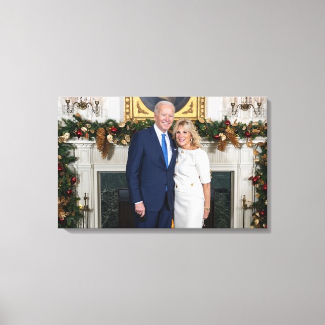 Biden State of the Christmas Union Address   Canvas Print (Front)