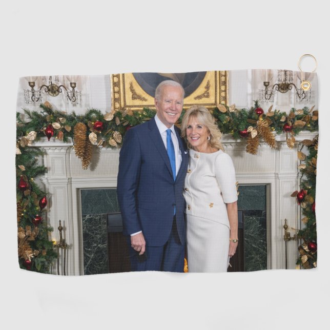 Biden State of the Christmas Union Address   Golf Towel (Horizontal)