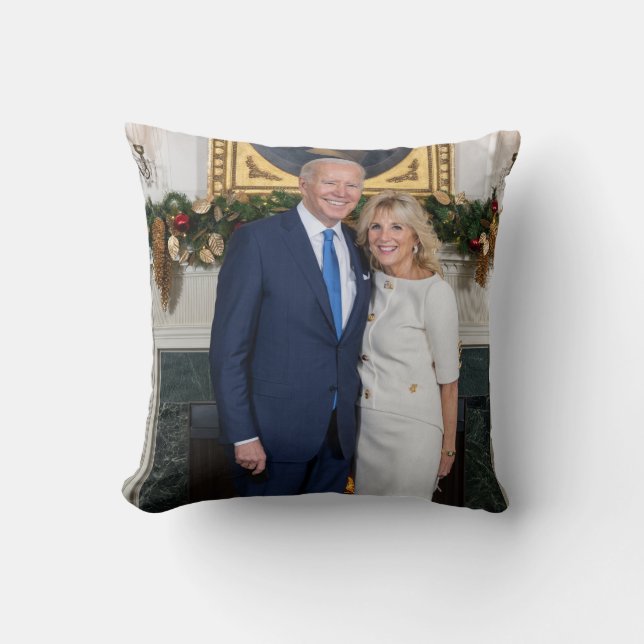 Biden State of the Christmas Union Address   Throw Pillow (Front)