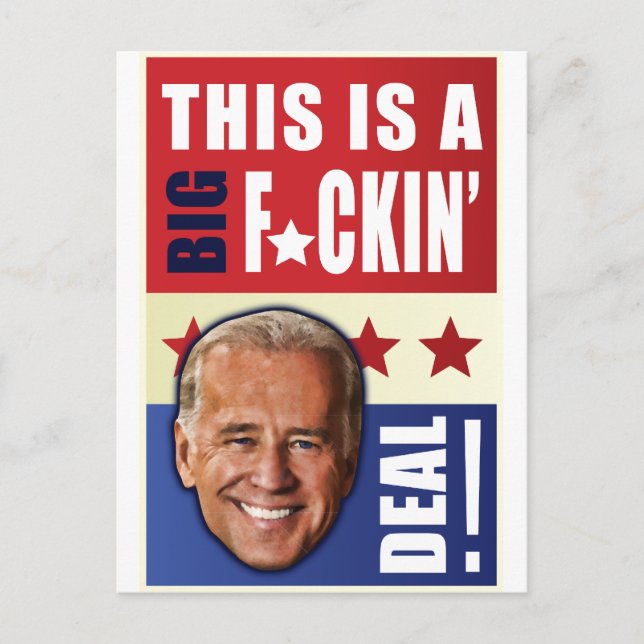 Biden - This is a  Big F'n Deal! Postcard (Front)