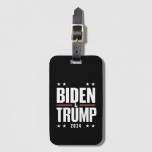 Biden Trump 2024 Funny Election Presidential VP Luggage Tag