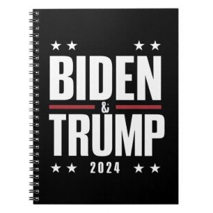 Biden Trump 2024 Funny Election Presidential VP Notebook