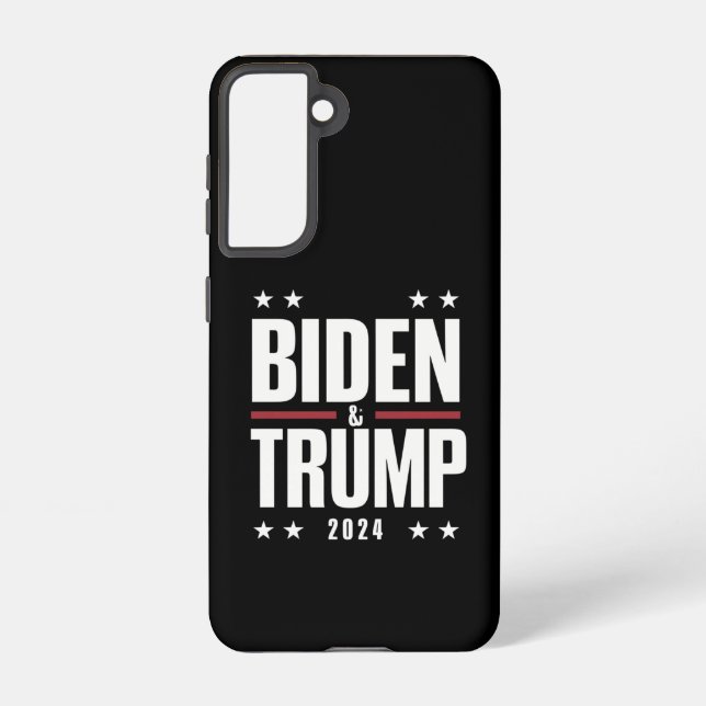 Biden Trump 2024 Funny Election Presidential VP Samsung Galaxy S21 Case (Back)