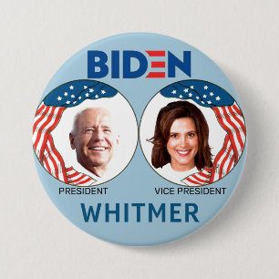 Biden/Whitmer 2020 3 Inch Round Button