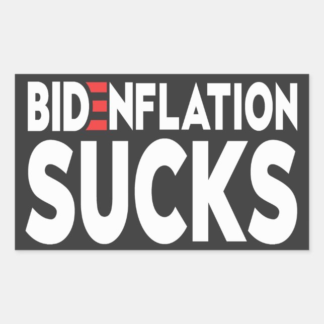 BIDENFLATION SUCKS Anti Joe Biden Inflation  Sticker (Front)