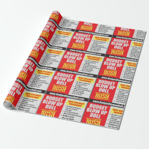 BIDGET BLOW UO DOLL WRAPPING PAPER