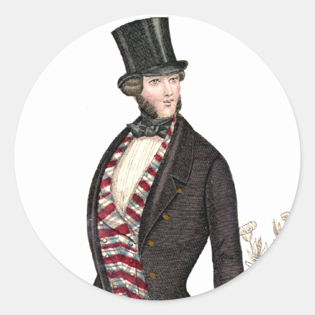 Biedermeier Gentleman Stickers (Front)