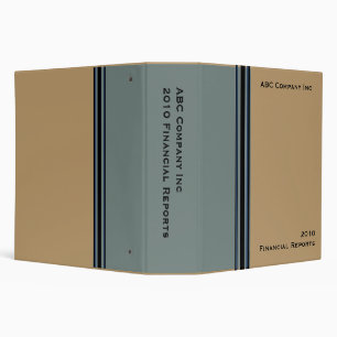 biege grey business binder