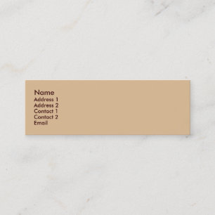 Biege Mini Business Card