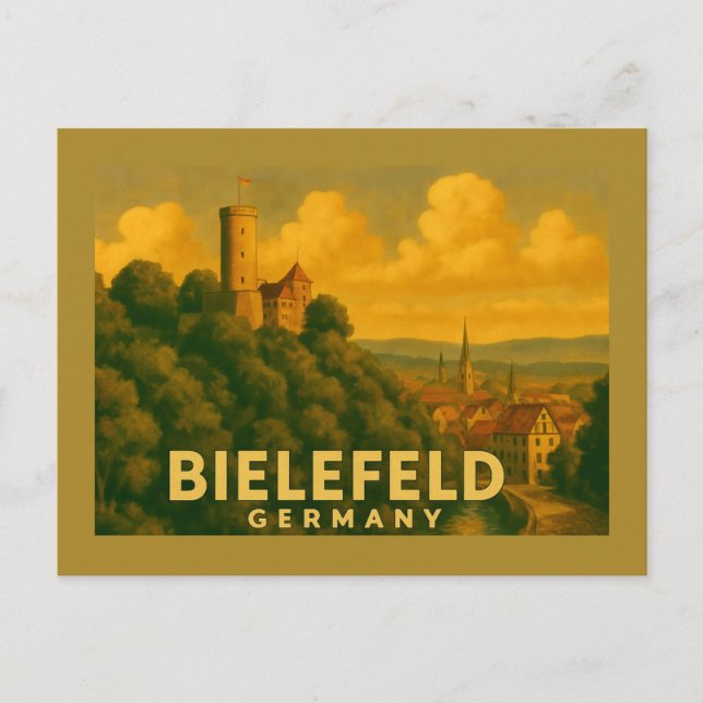 Bielefeld Germany City Art Postcard (Front)