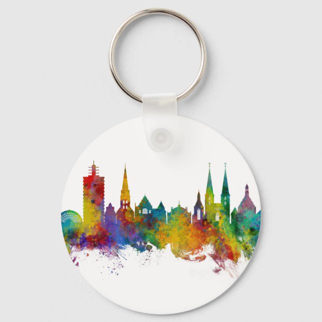 Bielefeld Germany Skyline Keychain (Front)
